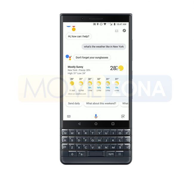 Blackberry Key2 LE Google