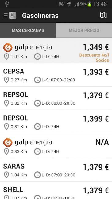 Descargar RACE gasolineras
