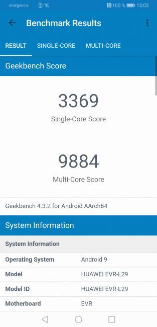 Geekbench Huawei Mate 20 X