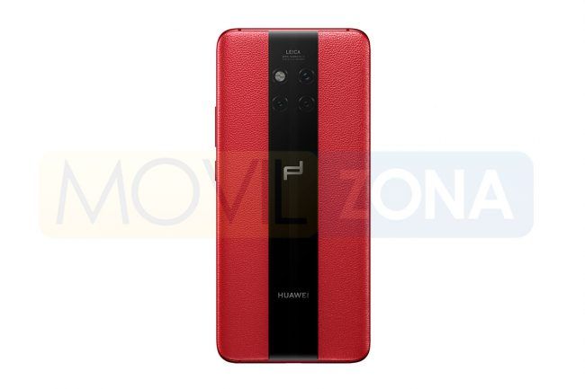 Huawei Mate 20 Porsche Design RS trasera de color rojo