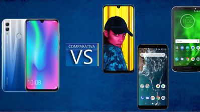 comparativa honor 10 lite, huawei p smart 2019, xiaomi mi a2 y moto g6