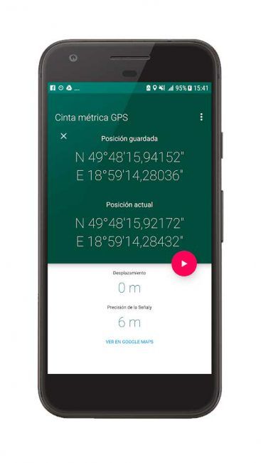 medir distancias con el móvil