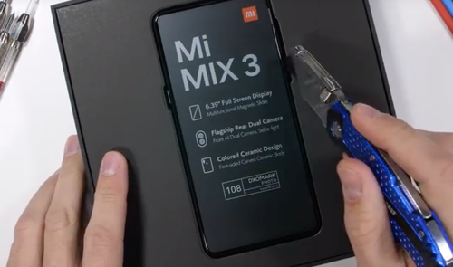 test resistencia xiaomi mi mix 3