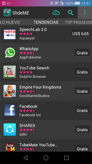 SlideMe Android