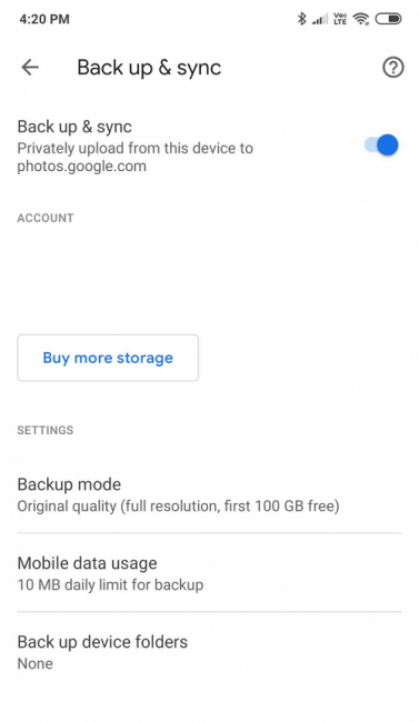 Google Fotos Android