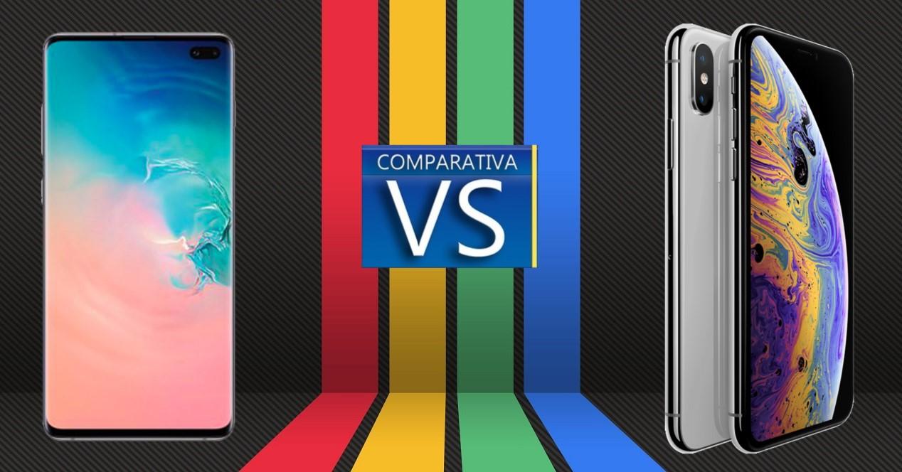 Comparativa Galaxy S10+ vs iPhone XS Max Portada