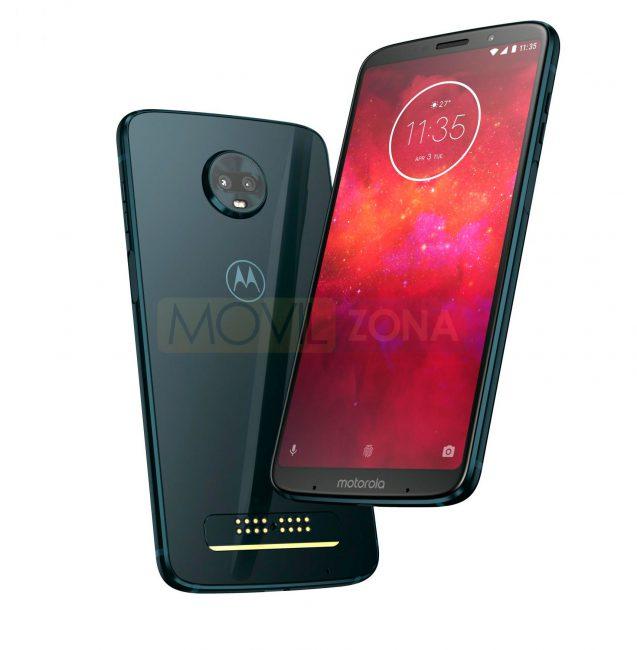 Motorola Z3 Play vista delantera y trasera