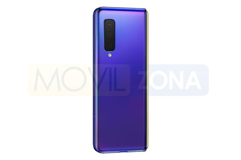 Samsung Galaxy Fold violeta doble cámara