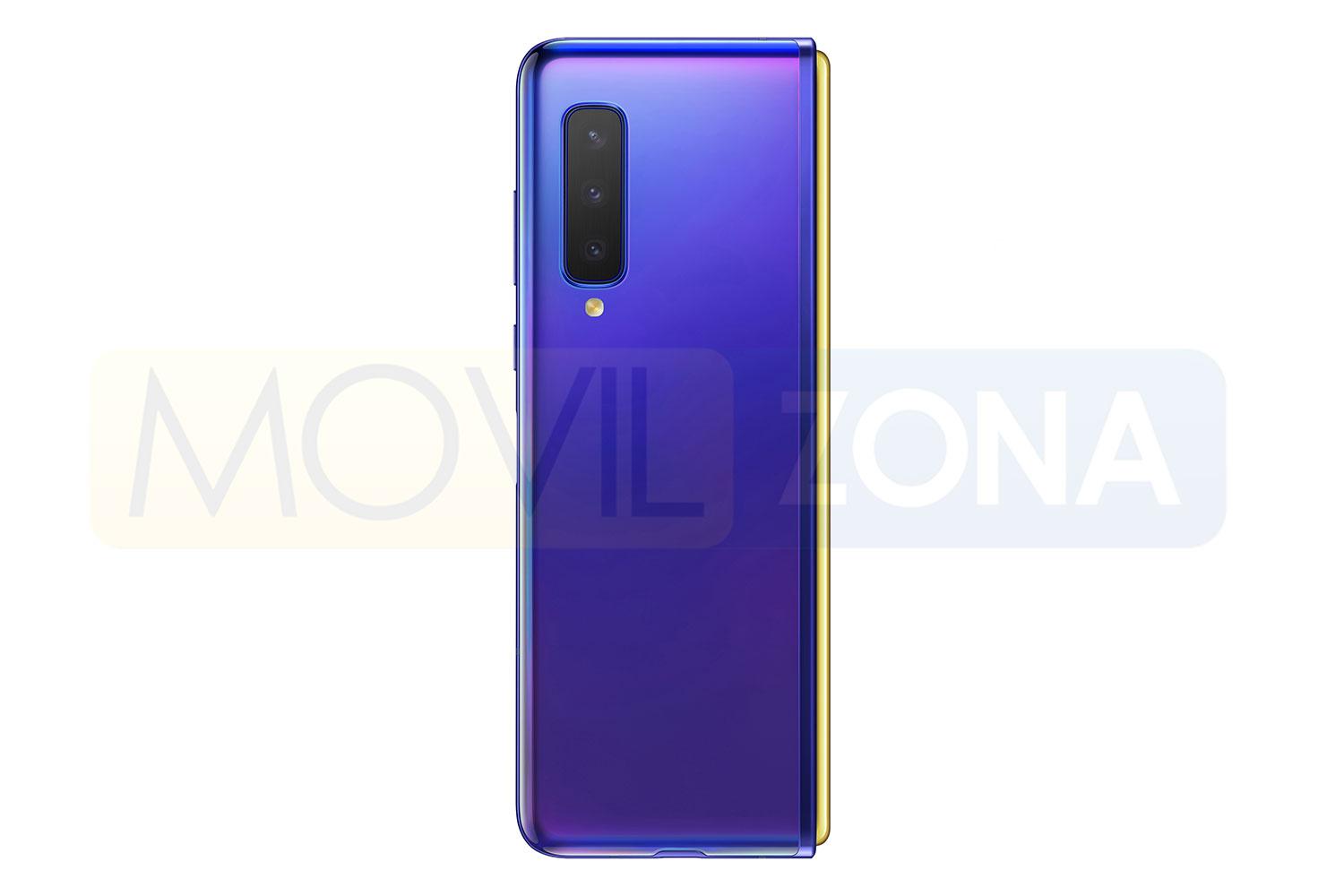 Samsung Galaxy Fold azul o violeta