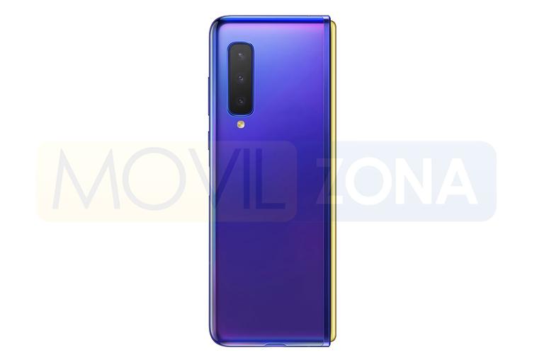 Samsung Galaxy Fold azul o violeta
