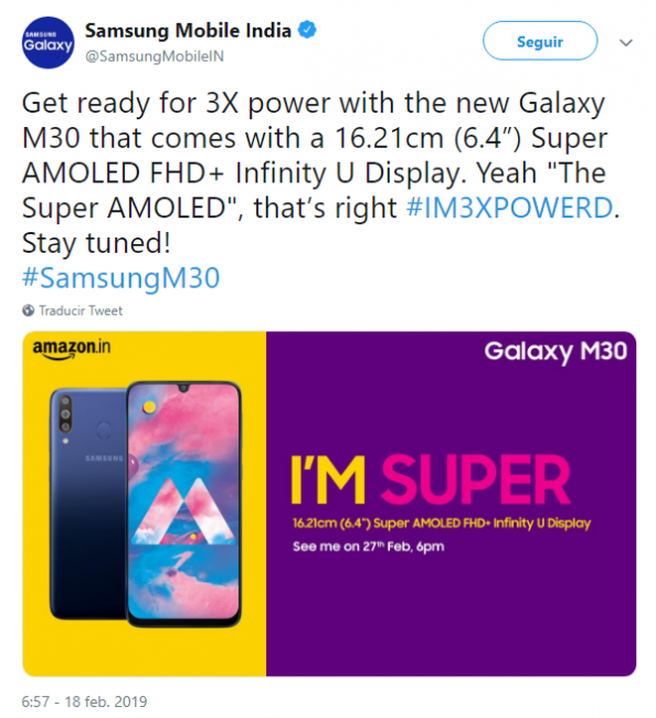 Samsung India M30