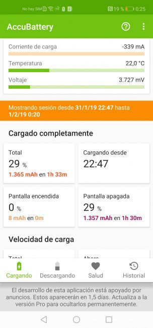 Datos batería del Honor View20