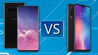 Samsung Galaxy S10 y Xiaomi Mi 9