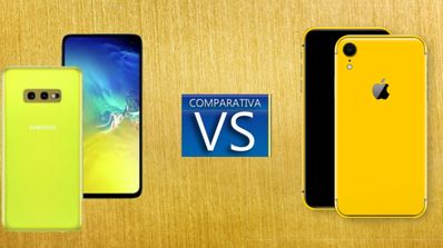 galaxy s10e vs iphone xr comparativa