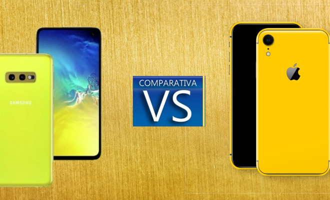 galaxy s10e vs iphone xr comparativa