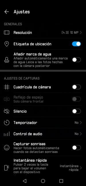 Resolución fotos en el Huawei P30