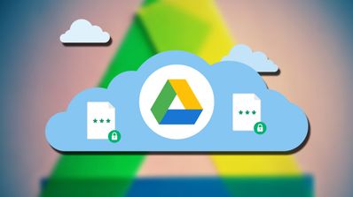 Logotipo de Google Drive con nubes