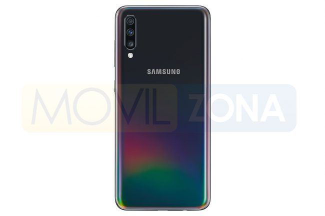 Samsung Galaxy A70 negor detalles de la cámara digital