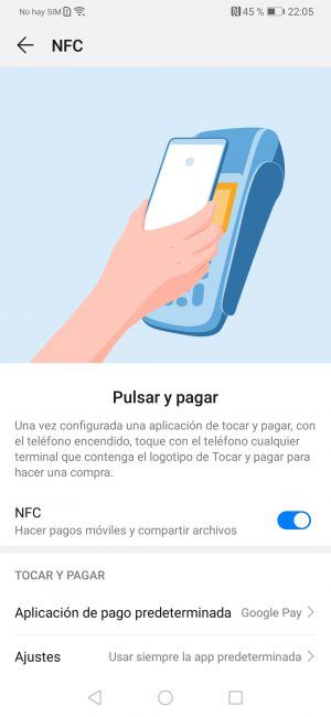 Gestión pagos Huawei P30