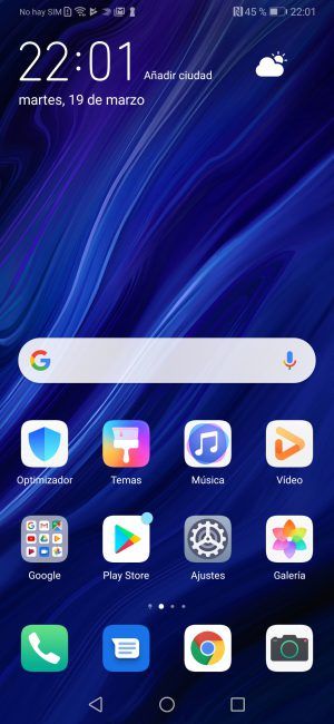 Escritorio del Huawei P30