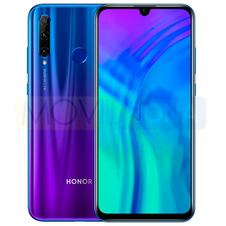 Honor 20 Lite frontal y trasera