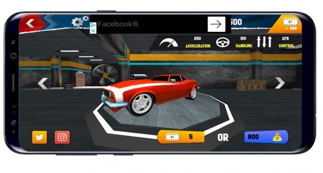 Selección de juegos en Hot Wheels Race off