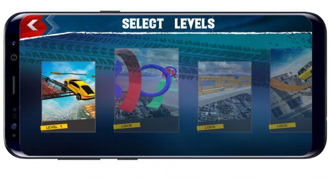 Selección de niveles en Hot Wheels Race off