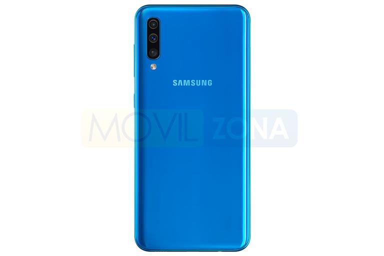 Samsung Galaxy A50 azul cámara
