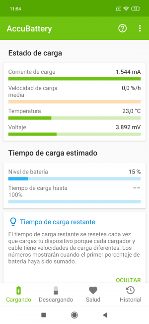 Consumo del teléfono Xiaomi Mi 9 SE