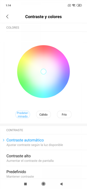 Gestión colores Xiaomi Mi 9 SE