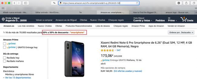 descuento amazon