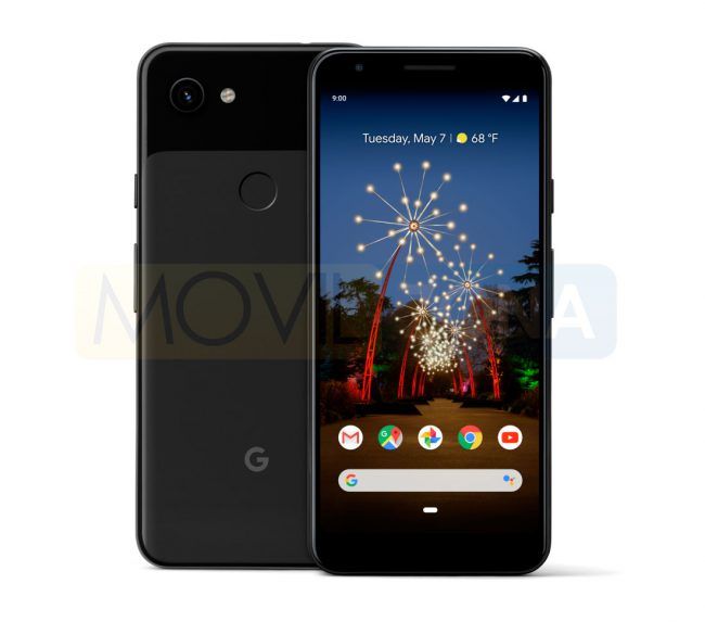 Google Pixel 3a XL frontal y trasera
