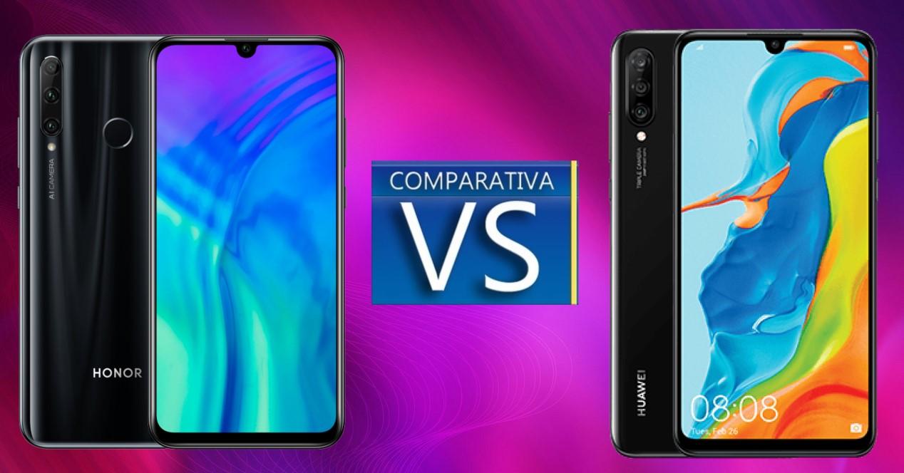 Honor 20 Lite vs Huawei P30 Lite