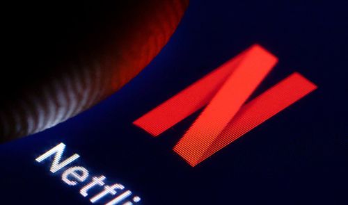 Logotipo de Netflix con fondo negro