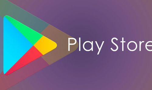 Logotipo de Play Store con fondo morado