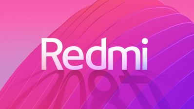 Logotipo de redmi con fondo rojo