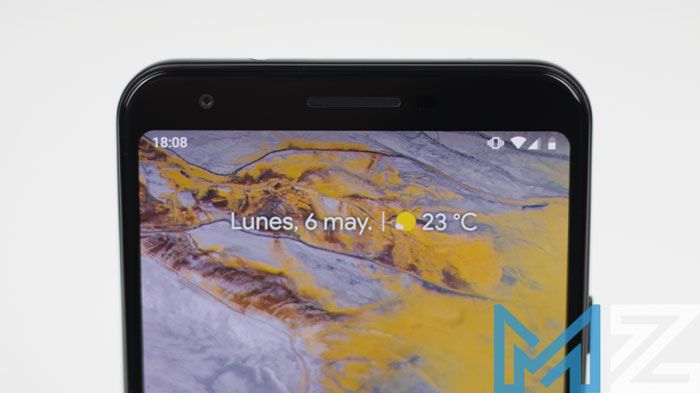 Marco superior del Google Pixel 3a XL