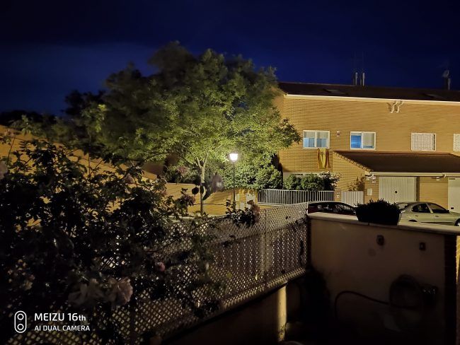 Foto modo noche Meizu 16th