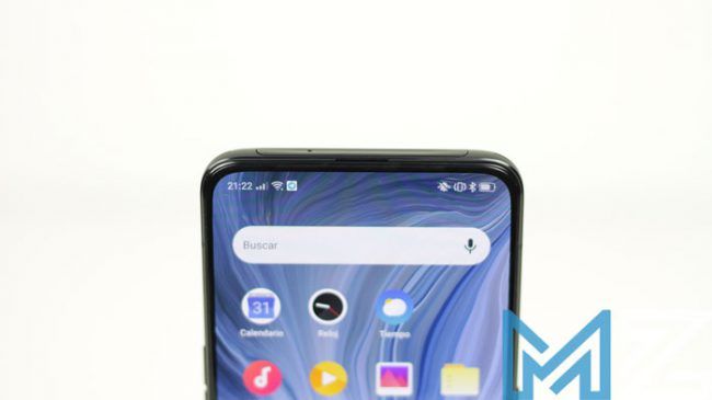 Pantalla superior del Oppo Reno