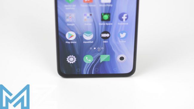 Pantalla inferior del Oppo Reno