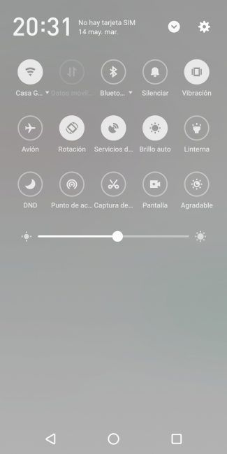 Accesos rápidos Meizu 16th