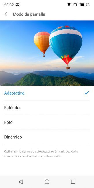 Colores en el Meizu 16th