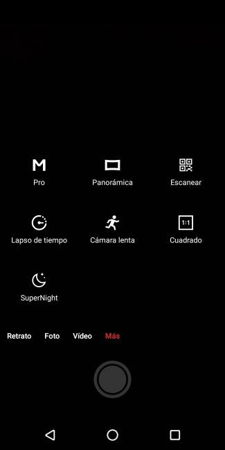 Opciones cámara Meizu 16th