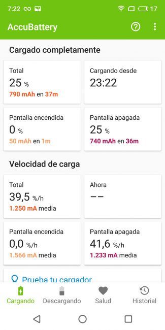 Autonomía del Meizu 16th