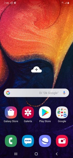 Escritorio del Samsung Galaxy A50