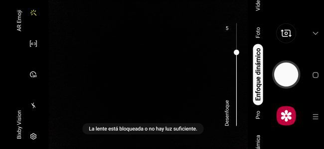Aplicación cámara del Samsung Galaxy A50