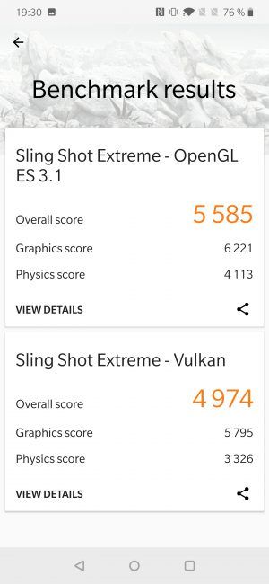 resultado 3D mark con el OnePlus 7 Pro