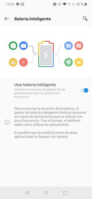 Batería gestión OnePlus 7 Pro