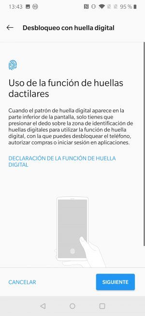 Huellas OnePlus 7 Pro