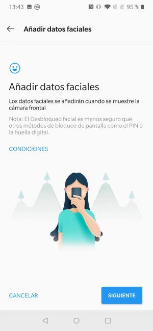 Reconocimiento facial OnePlus 7 Pro